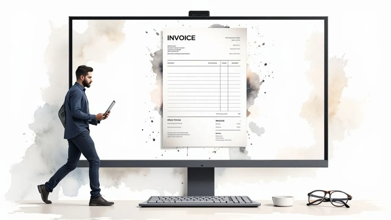 Blank invoice template to fill in PDF: free template