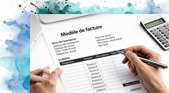 Un modele de facture simple et conforme pour les entrepreneurs