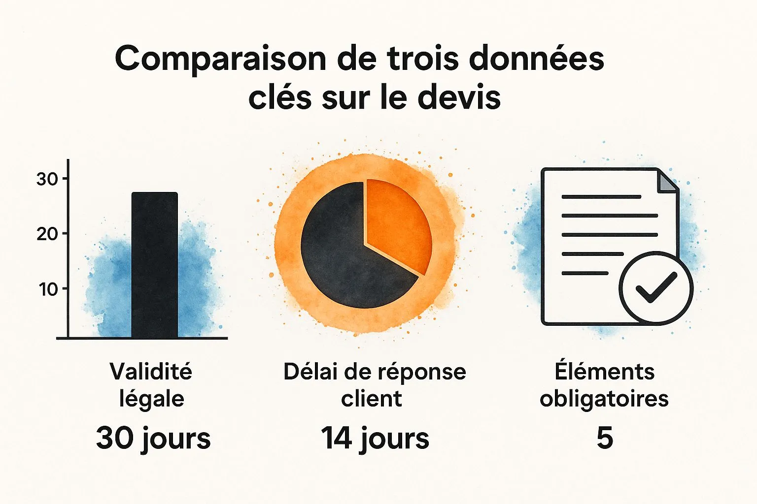 Infographic about invoices and quotes