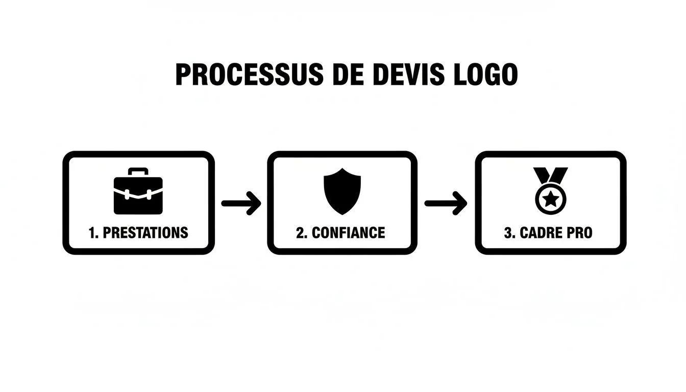 Infographic about a quote for a logo
