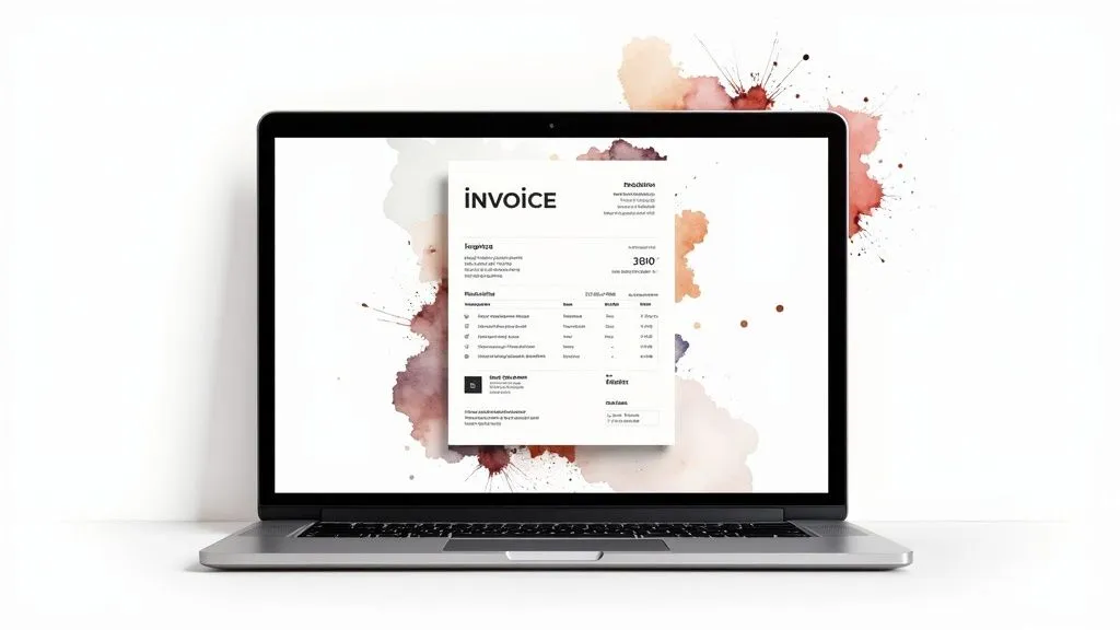 Sole Trader Invoice Template by Facture.net
