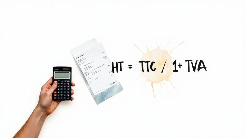 Calculator and accounting documents on a desk