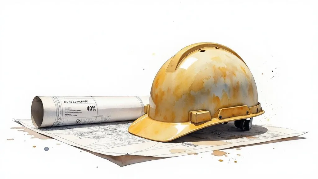 Construction Industry Deposit Invoice