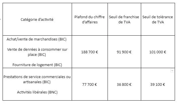 Sole trader revenue threshold