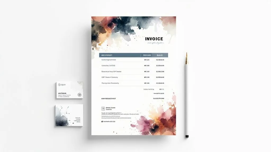 Professional Branded Micro-Entrepreneur Invoice Format