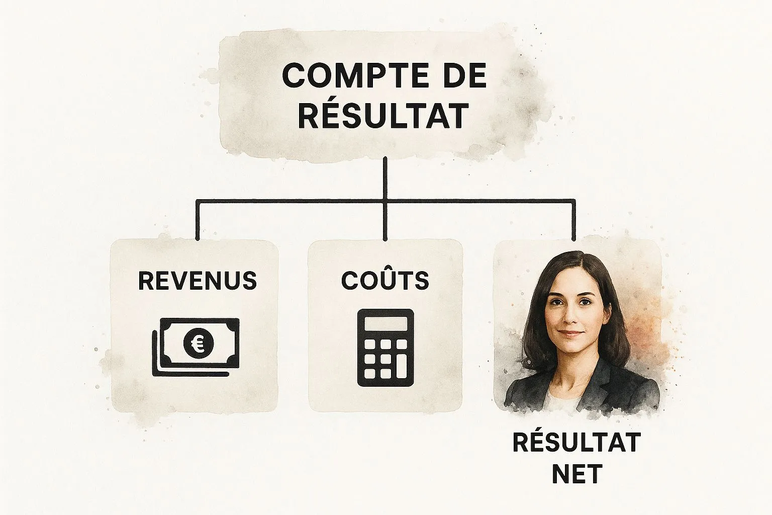 Infographic about tableau de compte de résultat
