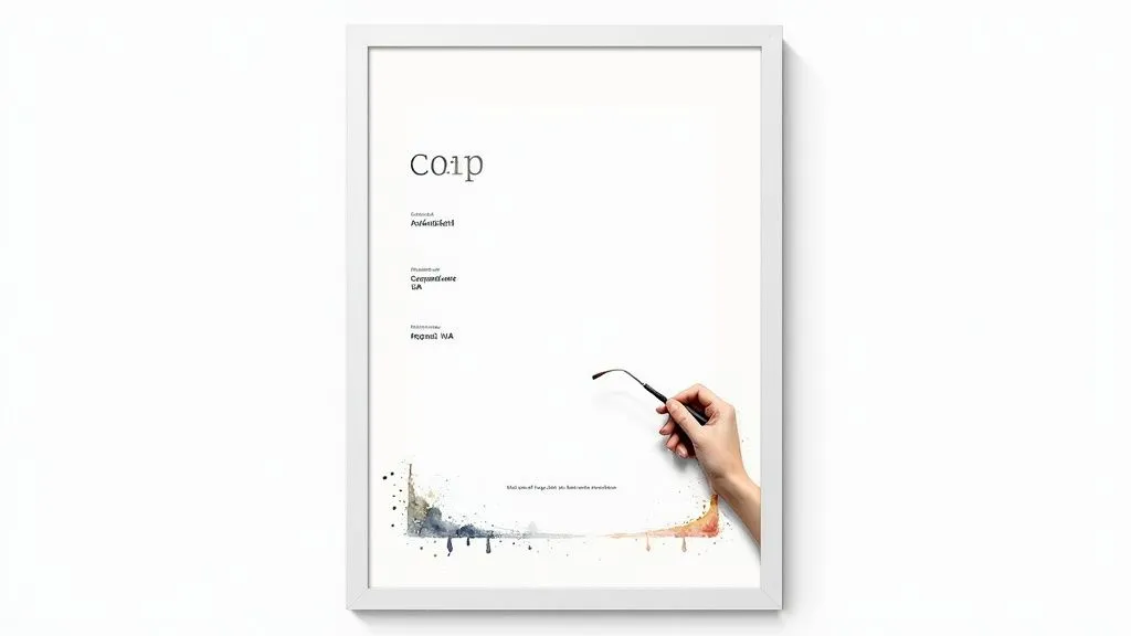 A person carefully reviewing an invoice on a computer screen, with legal icons symbolizing compliance.