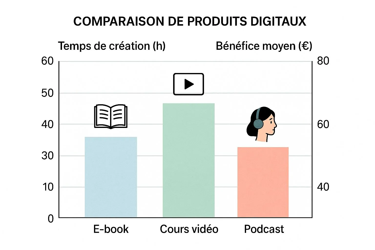 Infographic about how to sell digital products