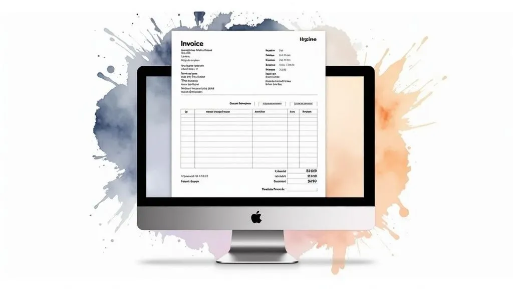 Down Payment Invoice Template for Freelancers