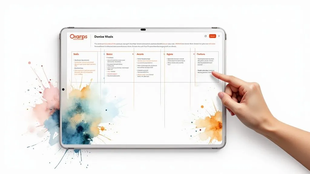Bizyness software interface showing the quick, simple creation of commercial documents.
