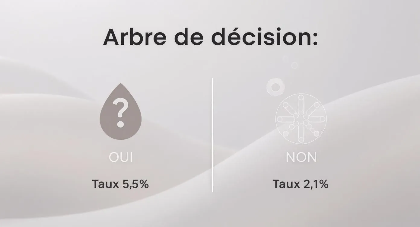 Infographic about VAT rates in France