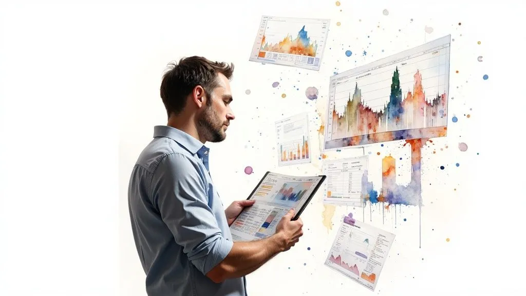 Illustrative image of financial management with technology