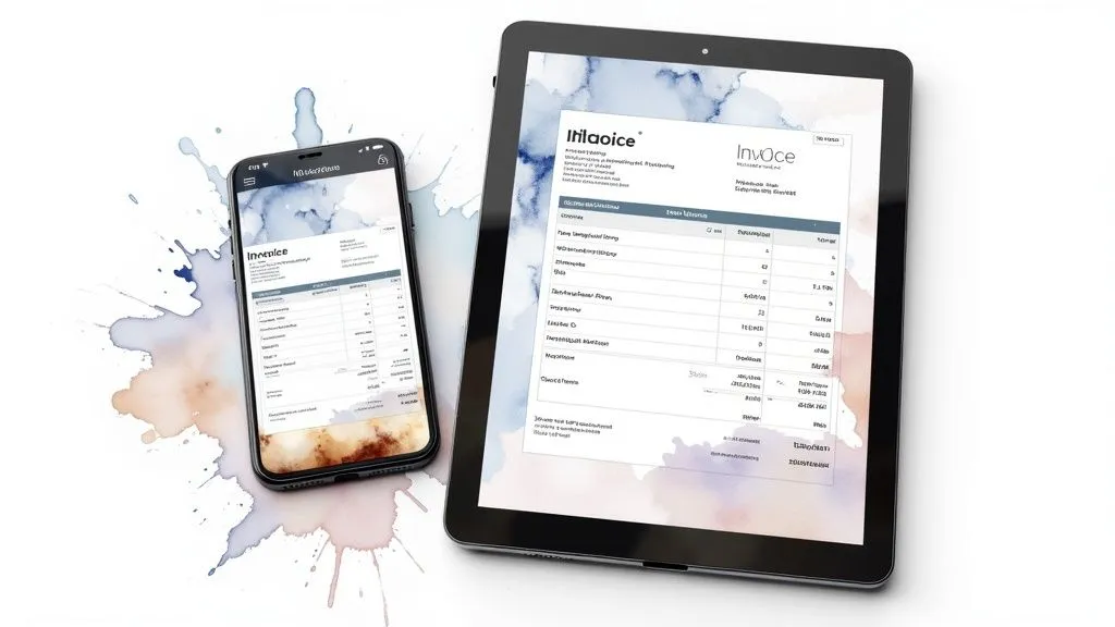 Mobile-Responsive Micro-Entrepreneur Invoice Template