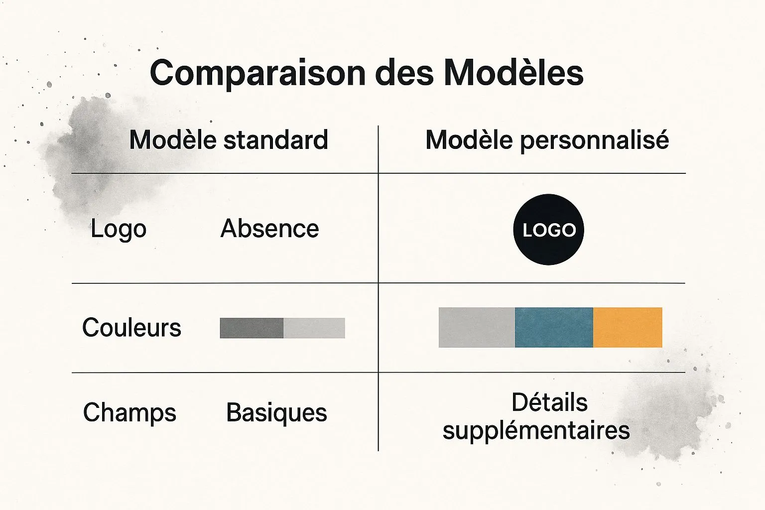 Infographic about simple invoice template