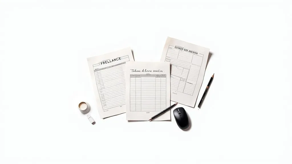 Downloading Excel templates for the income statement