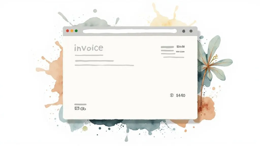 Online Invoice with HTML/CSS Template