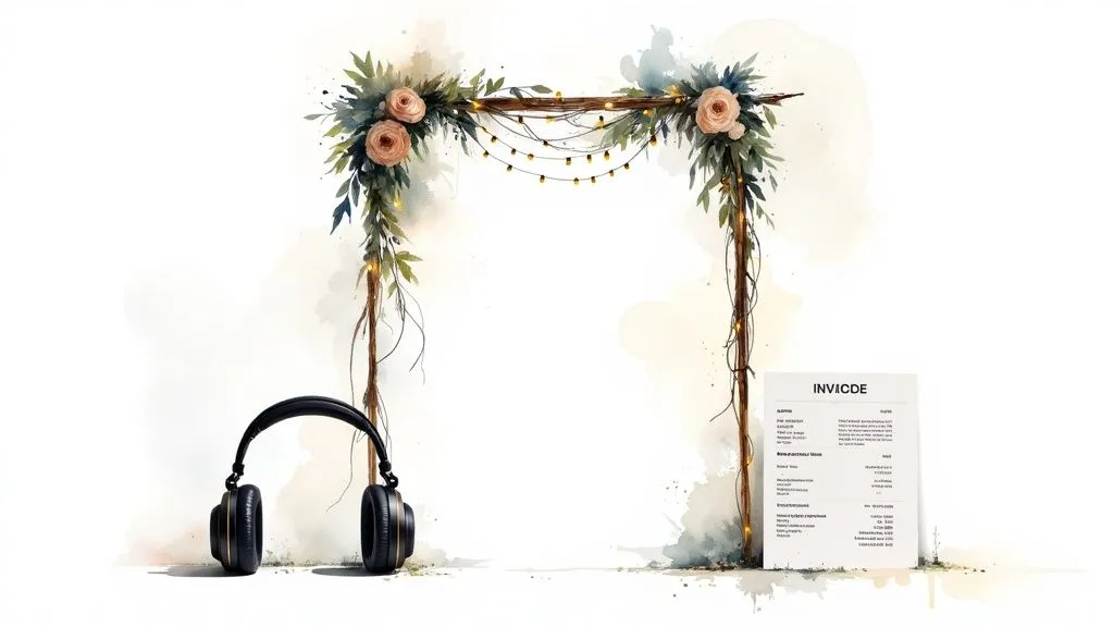 Event services invoice