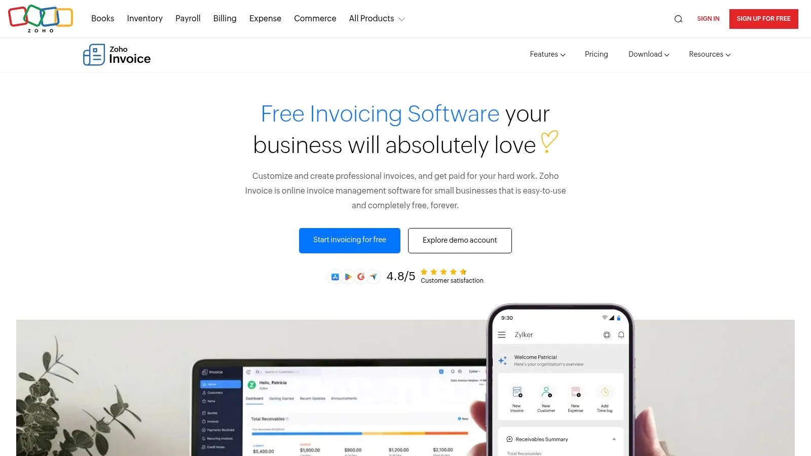 ZohoInvoice